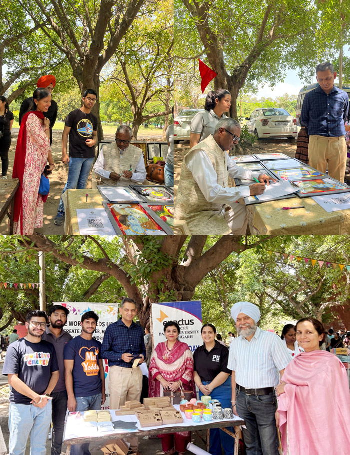 Panjab University organized the exhibition "Tarang: With Happiness"
